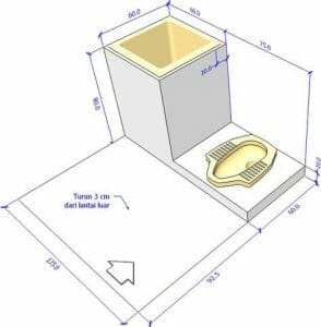 cara memasang kloset jongkok