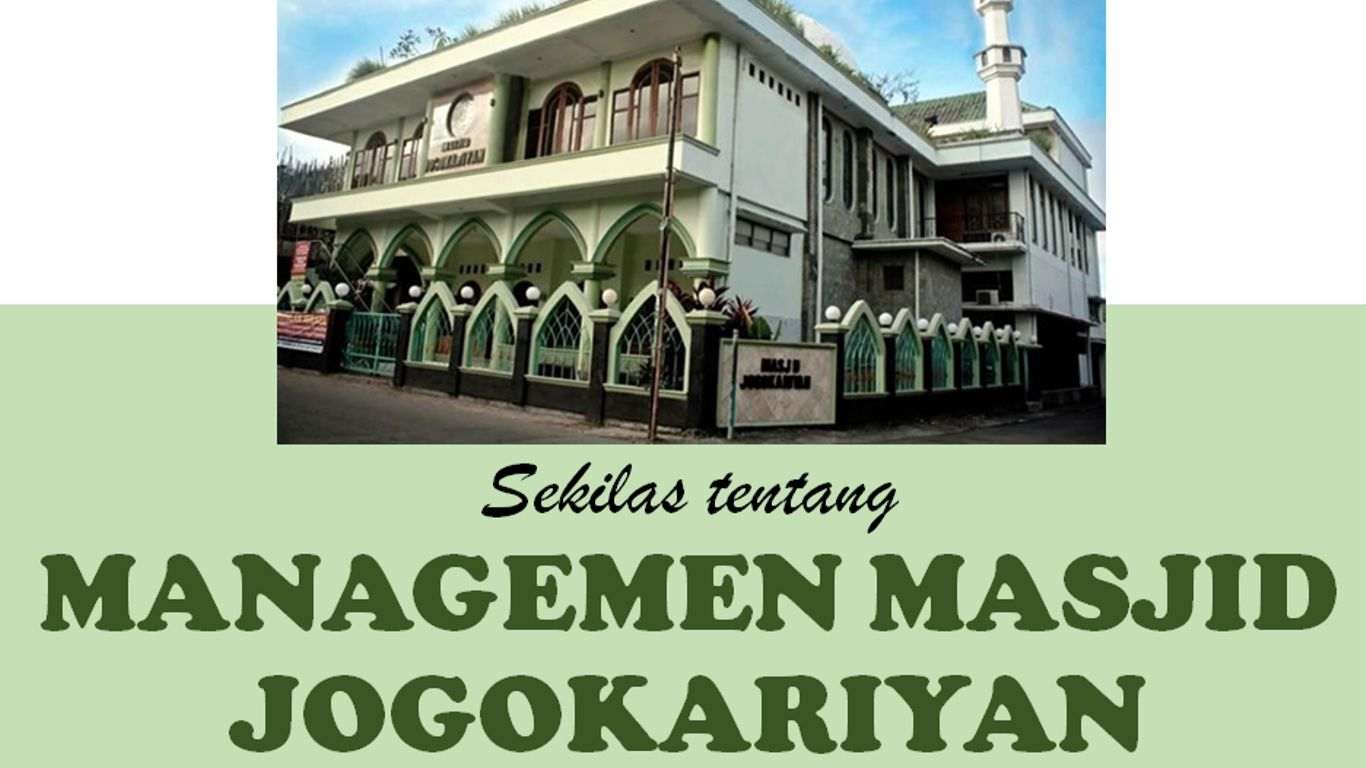 Manajemen Masjid Jogokariyan Yogyakarta