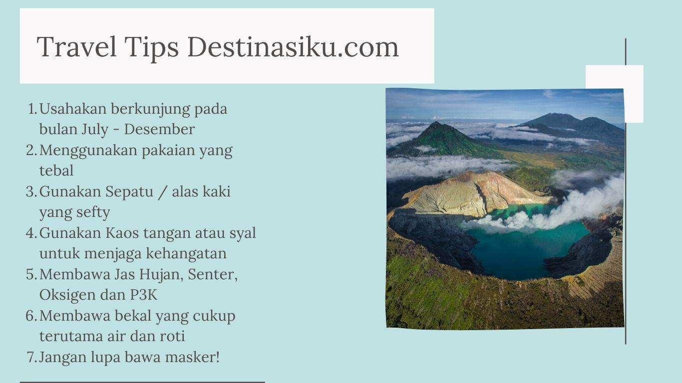 Tips Berkunjung ke Kawah Ijen
