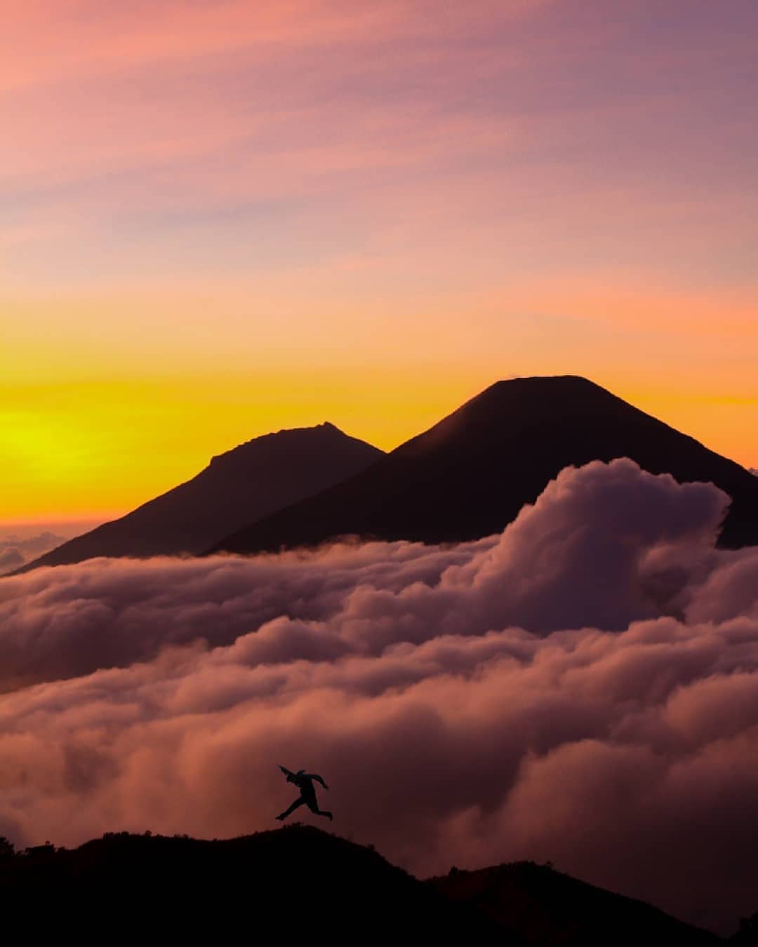 gunung prau foto
