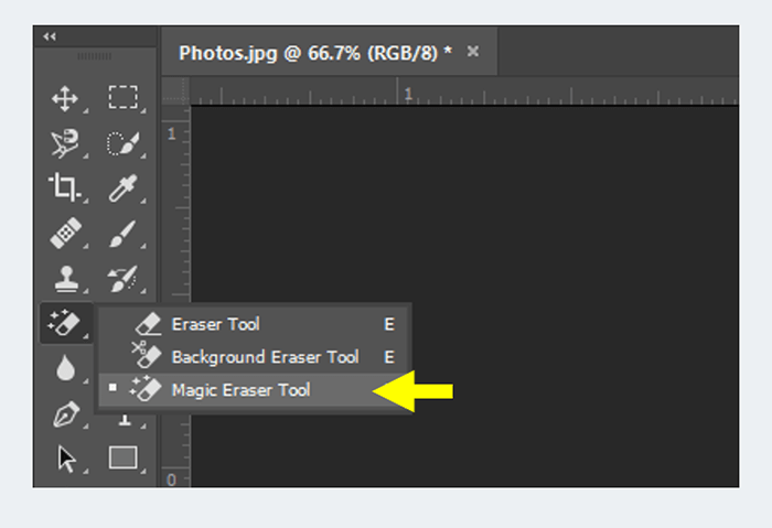 Magic Eraser Tool di Photoshop