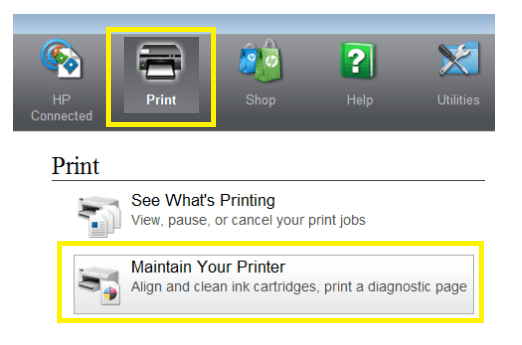 cara cleaning printer