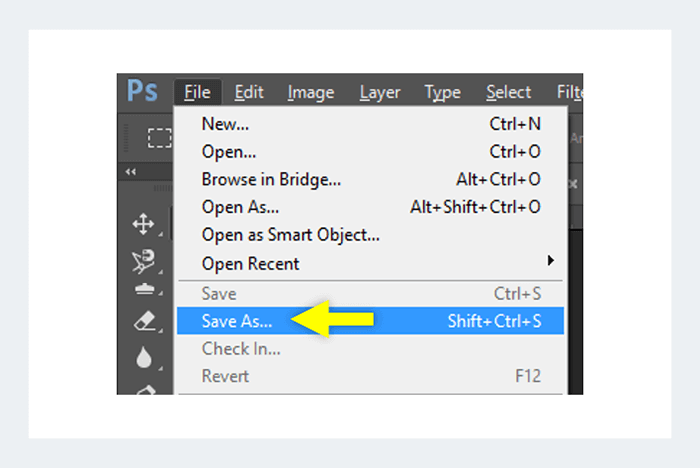 Simpan Gambar Photoshop