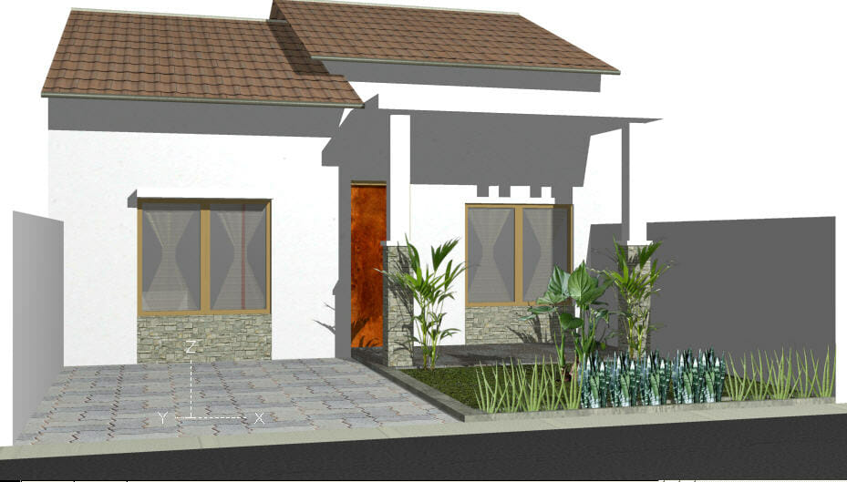 RUMAH DESAIN KATAIDEKU: TUTORIAL AUTOCAD 3D MENGGAMBAR EXTERIOR DAN  INTERIOR RUMAH SEDERHANA