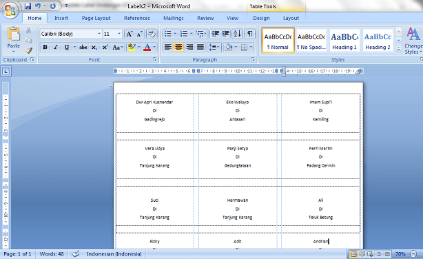 Cara Membuat Label Undangan Otomatis Di Microsoft Word Imagesee 1522