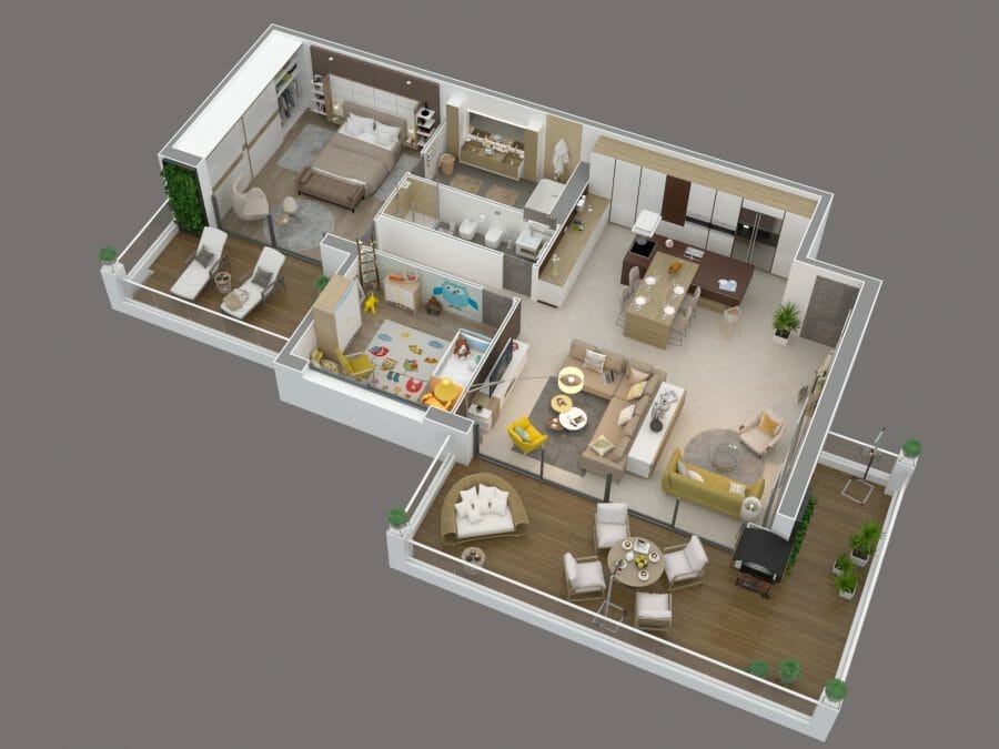 contoh denah rumah minimalis