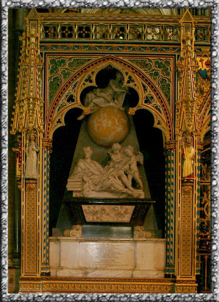 Kuburan Newton di Westminster Abbey