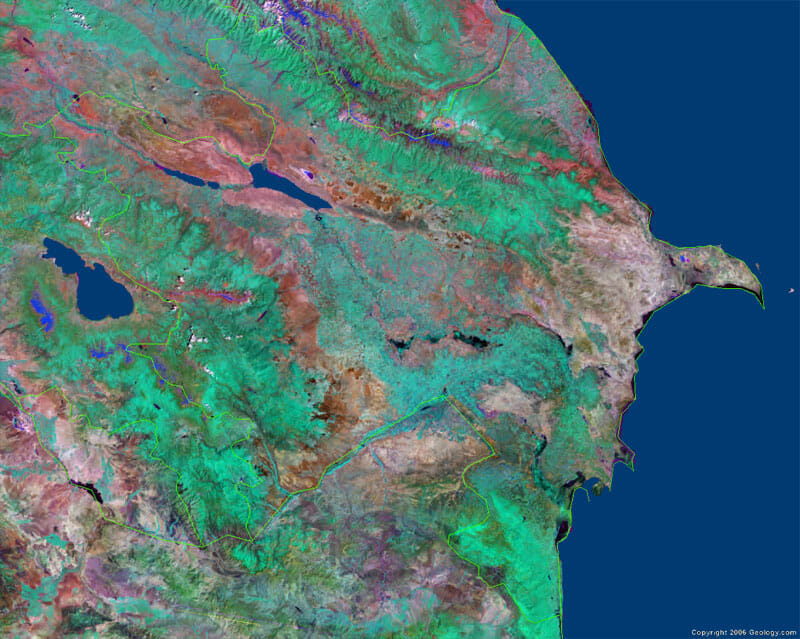 Peta Satelit Azerbaijan