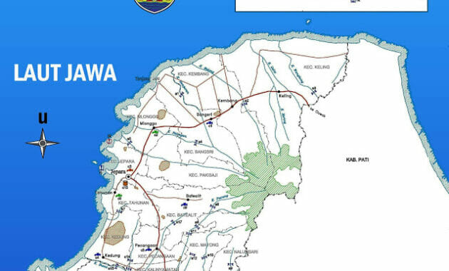 Peta infrastruktur Kabupaten Jepara