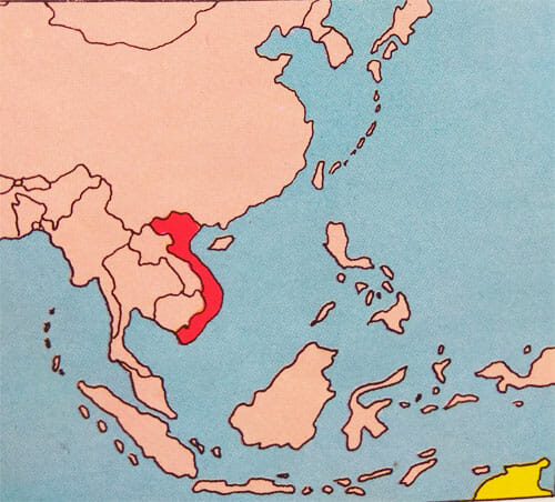 Peta Letak Vietnam