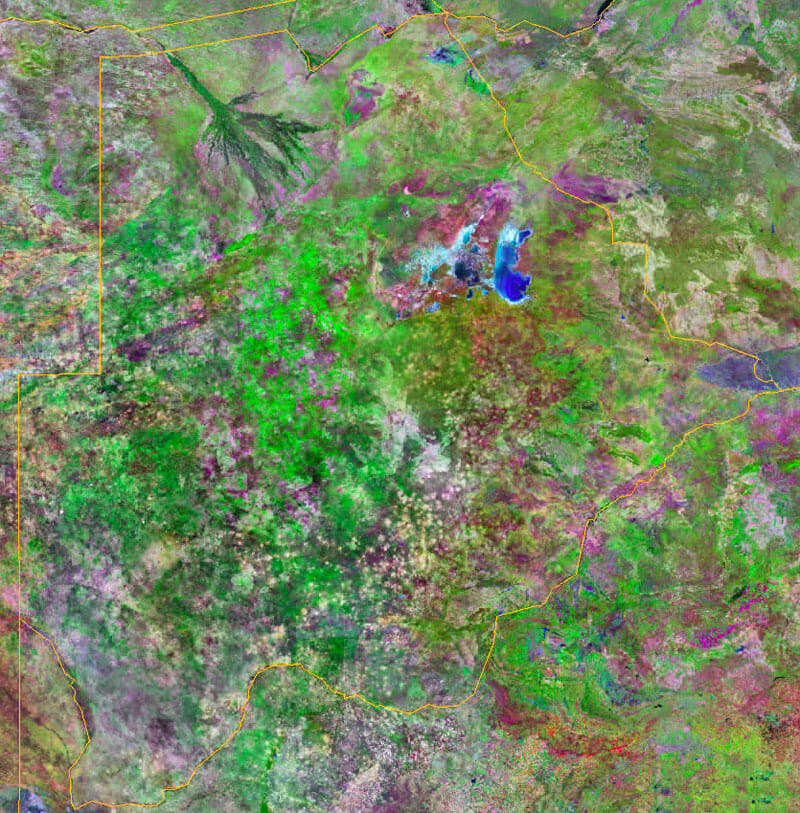 Peta Satelit Botswana