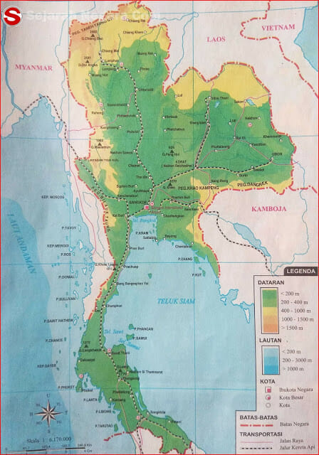 Peta Negara Thailand