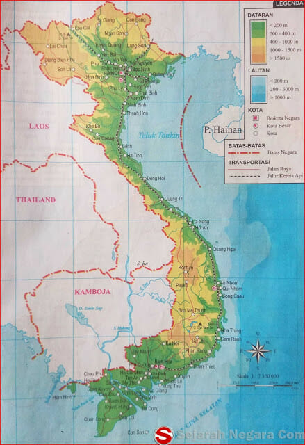 Peta Negara Vietnam 2018