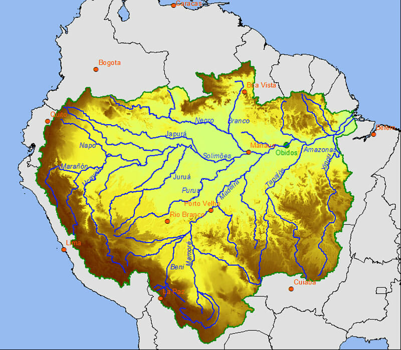 Peta Sungai Amazon