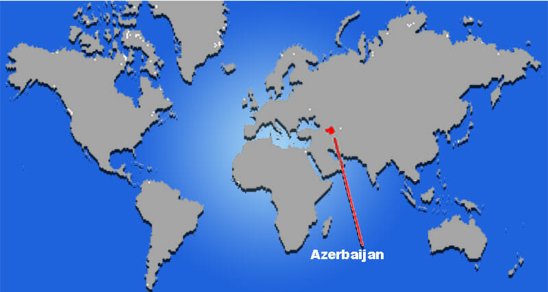 Peta Letak Azerbaijan