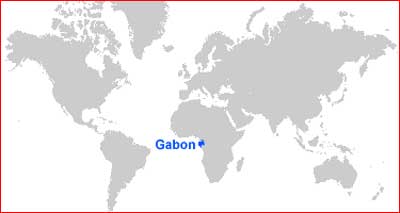 Peta letak Gabon