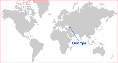 Peta letak Georgia