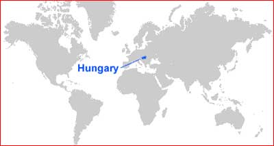 Peta letak Hongaria
