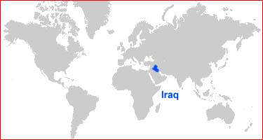 Peta Letak Irak