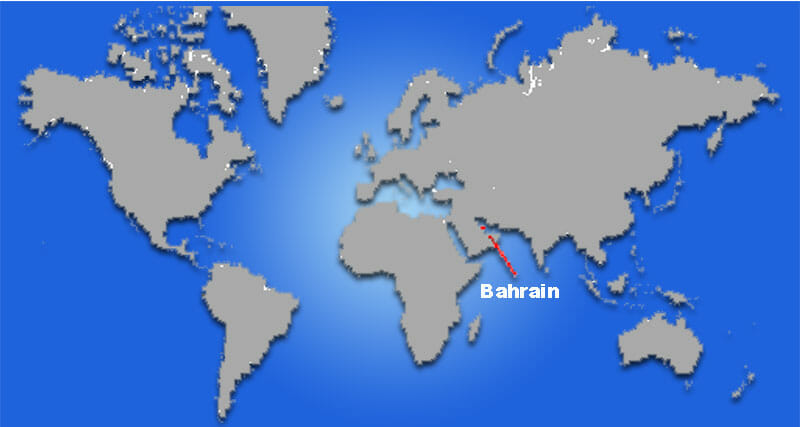 Peta Letak Bahrain