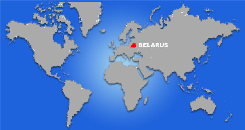 Peta Letak Belarus