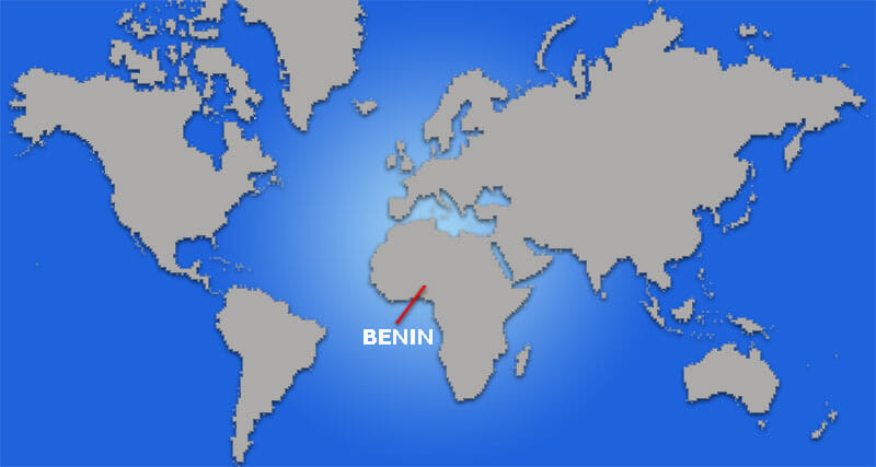 Peta Letak Benin