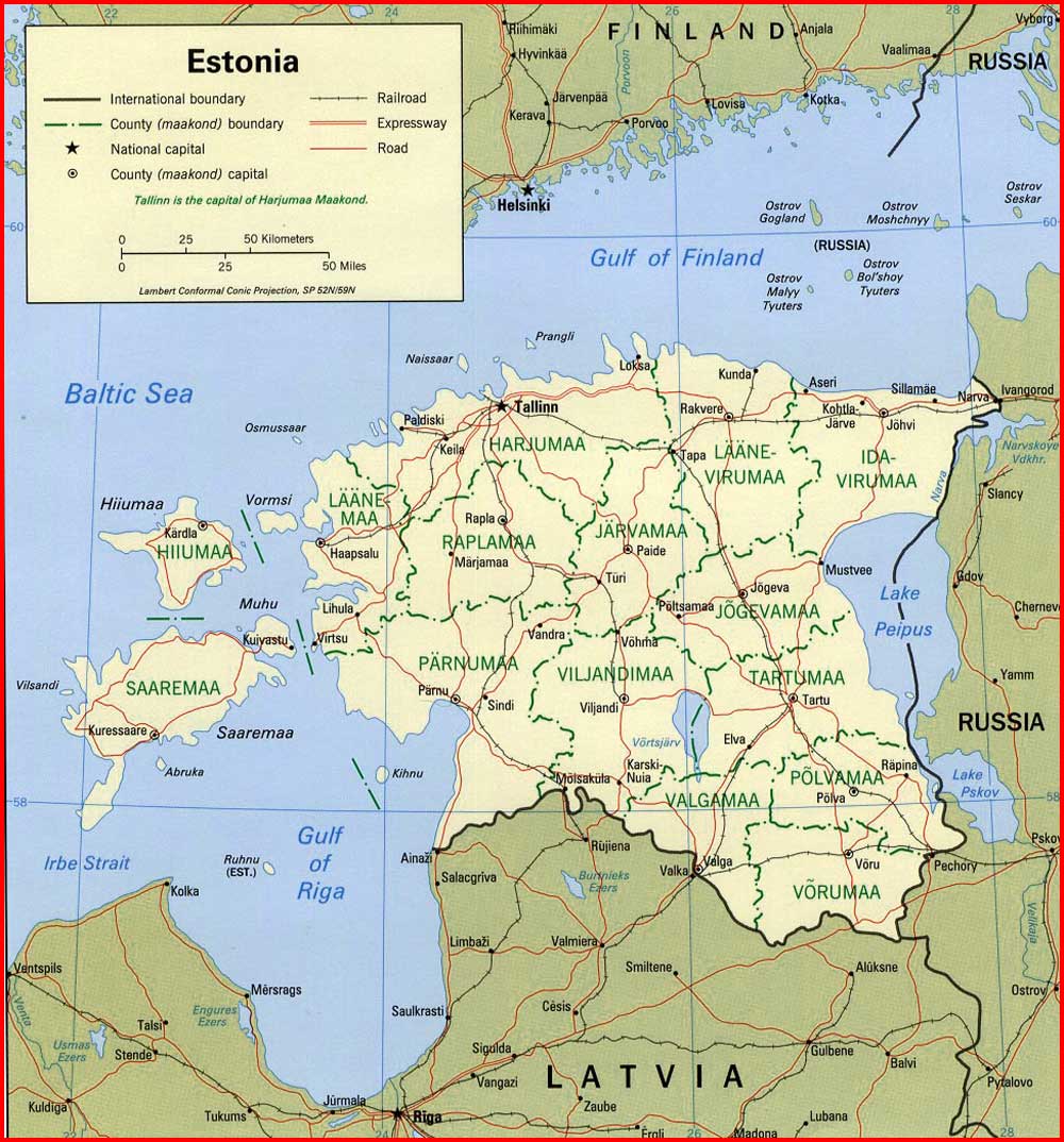 Peta politik Estonia