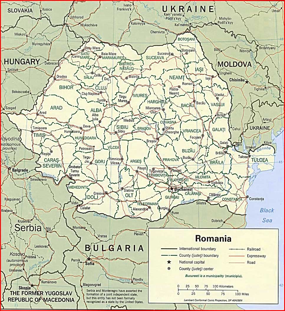 Peta Politik Rumania
