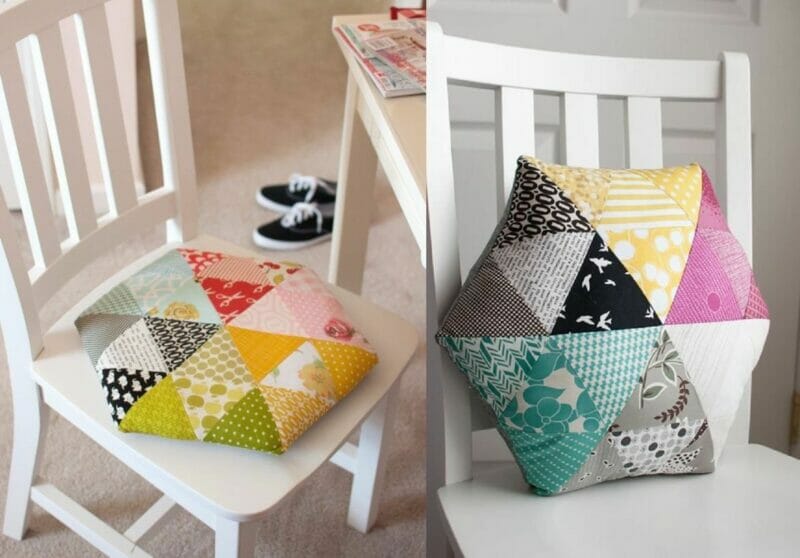kerajinan dari limbah kain perca Cuma Bermodal Kain Perca, 10 Kreasi Ini Bikin Kamar Kos Makin Kece!, kerajinan bantal unik dari kain perca