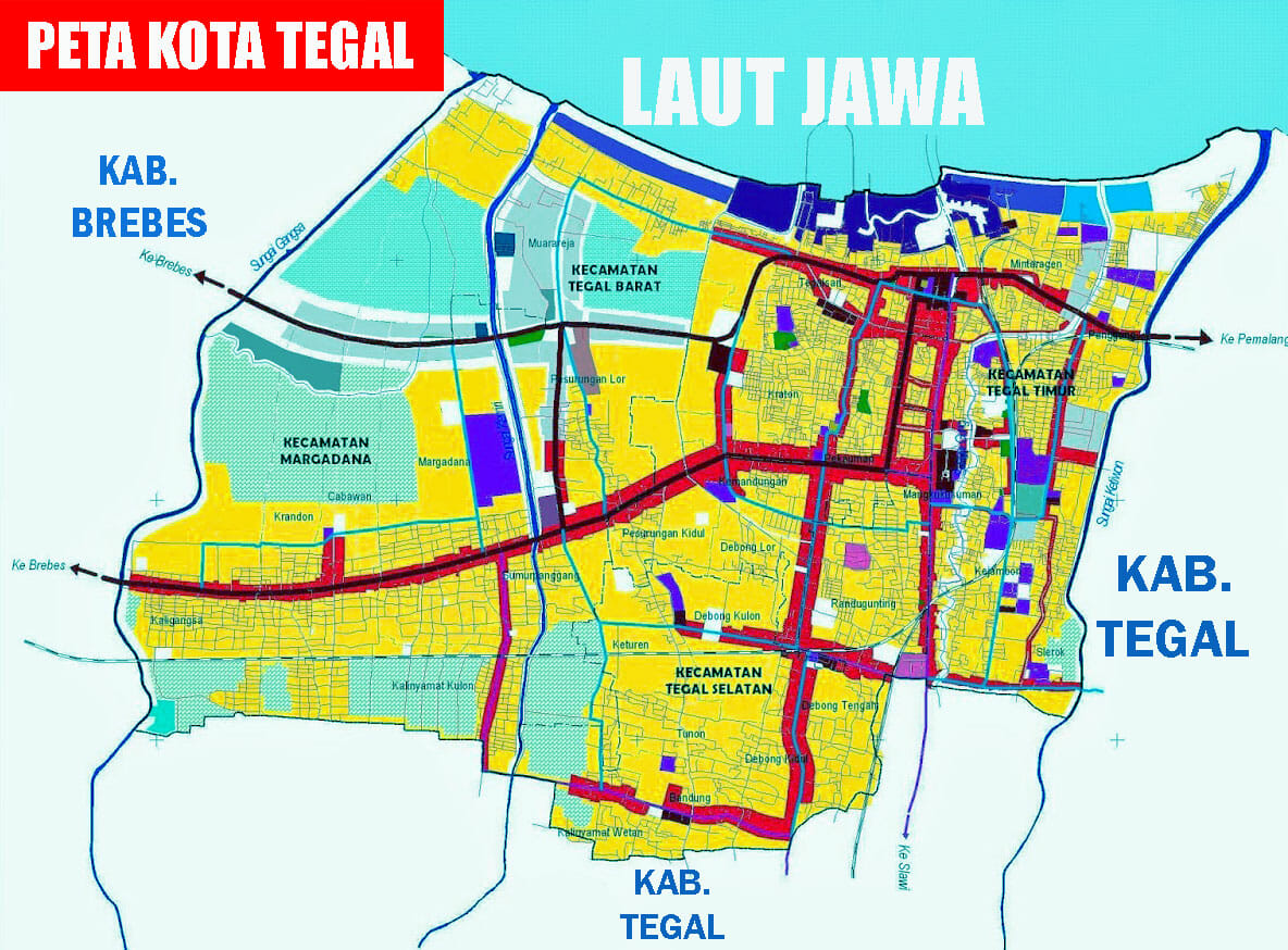 Peta Kota Tegal
