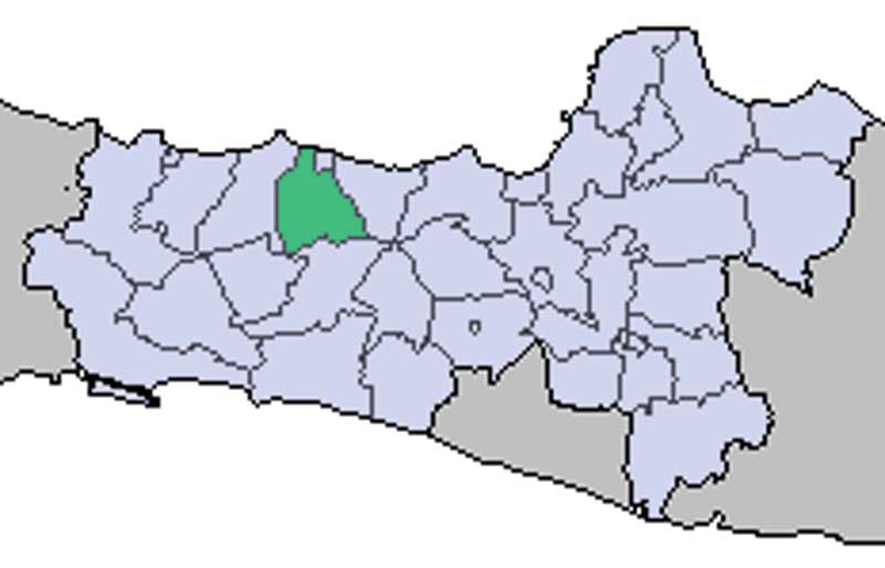 Peta lokasi Kabupaten Pekalongan