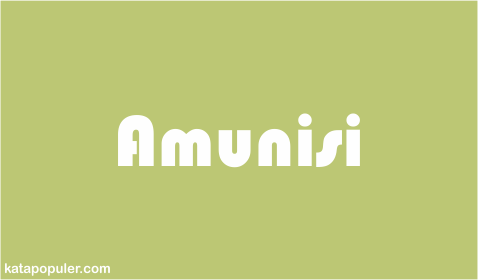 Arti amunisi adalah