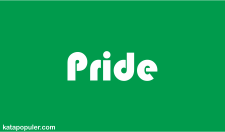 arti pride adalah